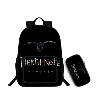 

Anime Death Note Backpack Printing College Student School Bag Satchel Preppy Designer Laptop Backpack Shoulder Book Bag Rucksack