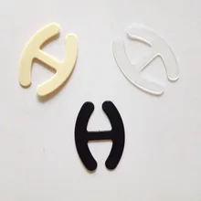 Бежевый/черный/прозрачный Идеальный регулируемый бюстгальтер на ремешке с зажимом для контроля декольте 300 шт