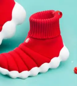 Xiaomi Водонепроницаемая Летающая ткацкая детская повседневная обувь родитель-ребенок Рождество осень и зима сапоги технология умная обувь - Цвет: child waterproof 32