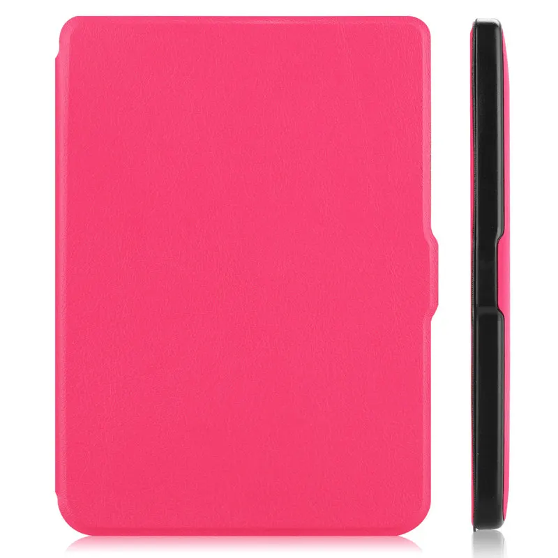 Ультра тонкий чехол для смарт-телефона чехол для Kobo Clara Clear HD 6 дюймов pu кожаный чехол для электронных книг защитный чехол Чехол+ пленка+ ручка - Color: rose