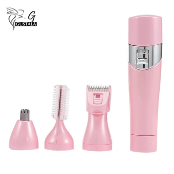 

4 In 1 Portable Female Electric Epilator Shaver Razor Nose Clipper Eyebrow Hair Trimmer Depilador Shaving Machine For Women