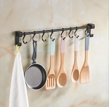 

Sucker Storage Holders &Rack Kitchen Organizer Cooking Tool Rack Utensils Hanger Ladle Spatula Whisk Hook For Kitchen Decoration