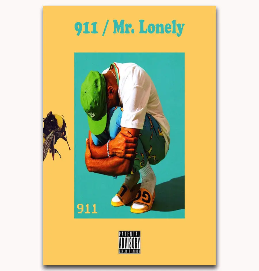 Art Print Hot New Tyler The Creator Odd Future Flower Boy Rap Music 14x21 24x36 27x40 Inch Silk Poster Wall Canvas Decoration X- | Дом и сад