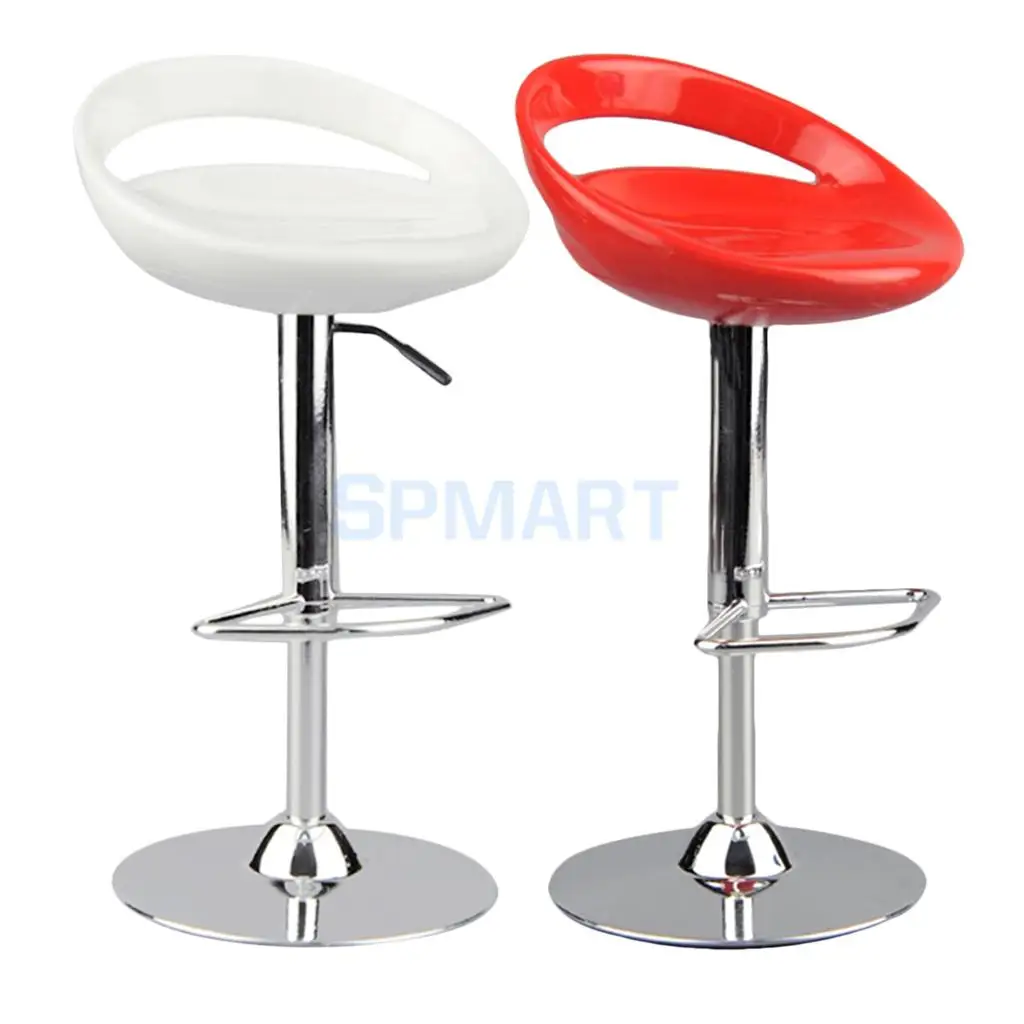 2Pcs 1/6 Round Swivel Chairs Pub Bar Stools Furniture Toy for 12 INCH    Action Figure Accessories