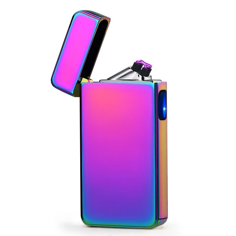 Новая двухдуговая USB плазменная Зажигалка перезаряжаемая электрическая
