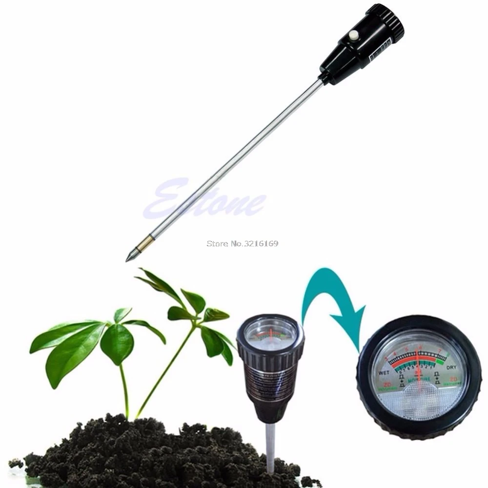 For Soil PH Moisture Meter Tester Long Water Quality Plants Hydroponics
