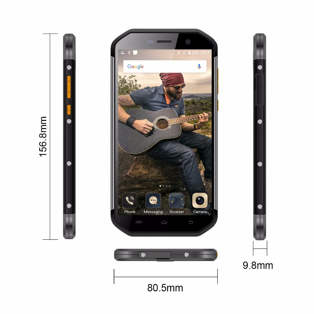 EL S60 прочный мобильный телефон 5 &quotFull HD ips MTK6753 Восьмиядерный 3 ГБ + 64 IP68 телефоны