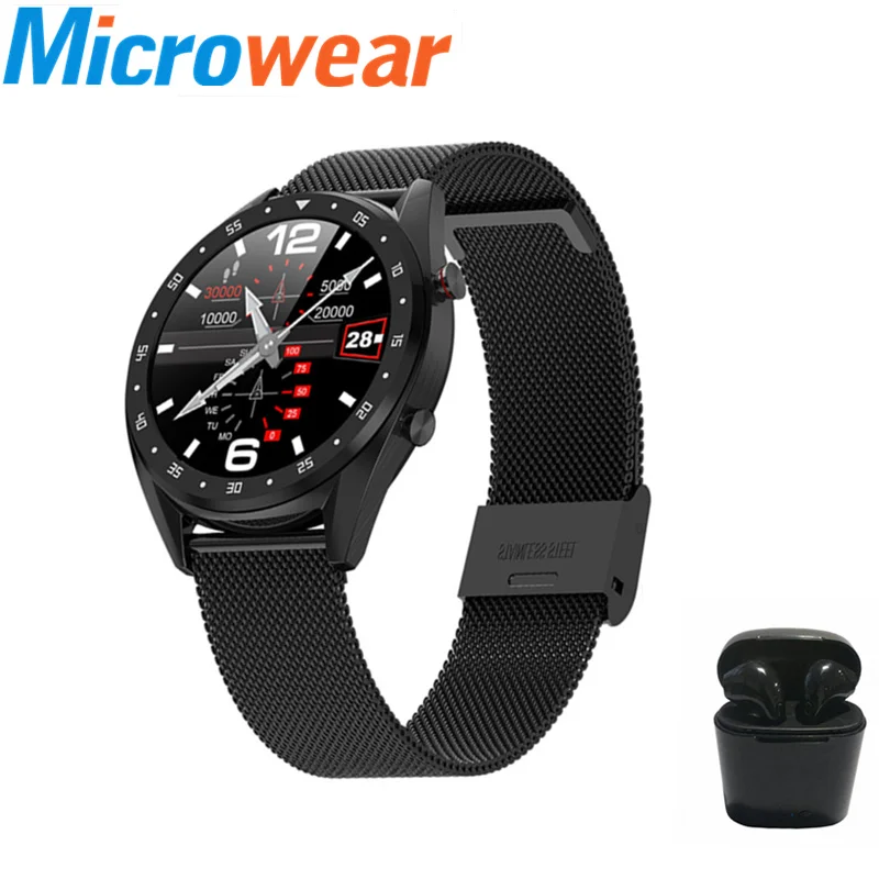 

Original smart watch bracelet L7 1.3inch color screen Fitness Tracker Sports Watch IP68 waterproof wearable device +earphones