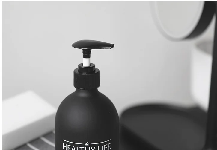 Дозатор для мытья рук в скандинавском стиле, аксессуары для ванной комнаты, косметический шампунь для мытья тела, бутылка для лосьона, открытый LF269