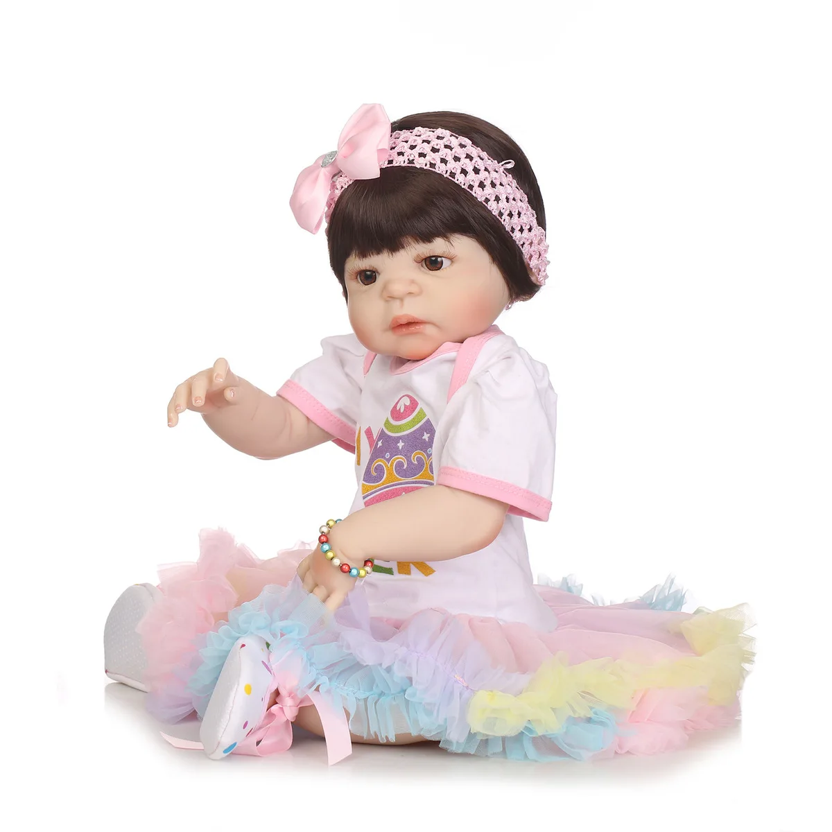 Полная резиновые Моделирование Baby Doll прекрасный дом игрушки мягкие принцесса силикона Reborn