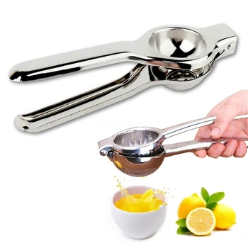 

50Pcs/Lot Kitchen & Bar Stainless Steel Lemon Orange Lime Squeezer Juicer Hand Press Tool