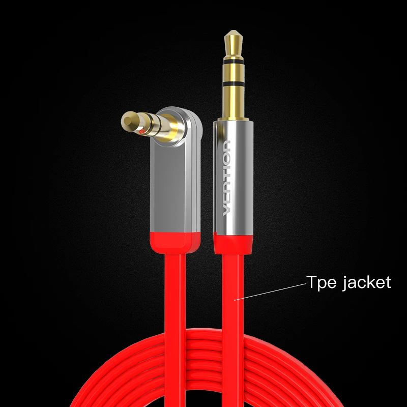 Vention AUX Cable Car for iPhone 3.5mm Male to Male Stereo Flat Audio Cable 3.5 jack to jack Headphone Beats Speaker AUX Cable