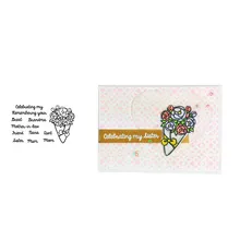 Flower Thanks Transparent Clear Silicone Stamp/Seal for DIY scrapbooking/photo album Decorative clear stamp sheets camping 2 transparent clear silicone stamp seal for diy scrapbooking photo album decorative clear stamp sheets r12