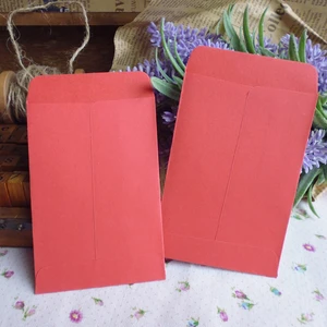 20 шт цветные пустые Мини бумажные конверты 10 конфетных цветов конверты свадебные приглашения бумага для поздравительных открыток подарочный пакет - Цвет: Red
