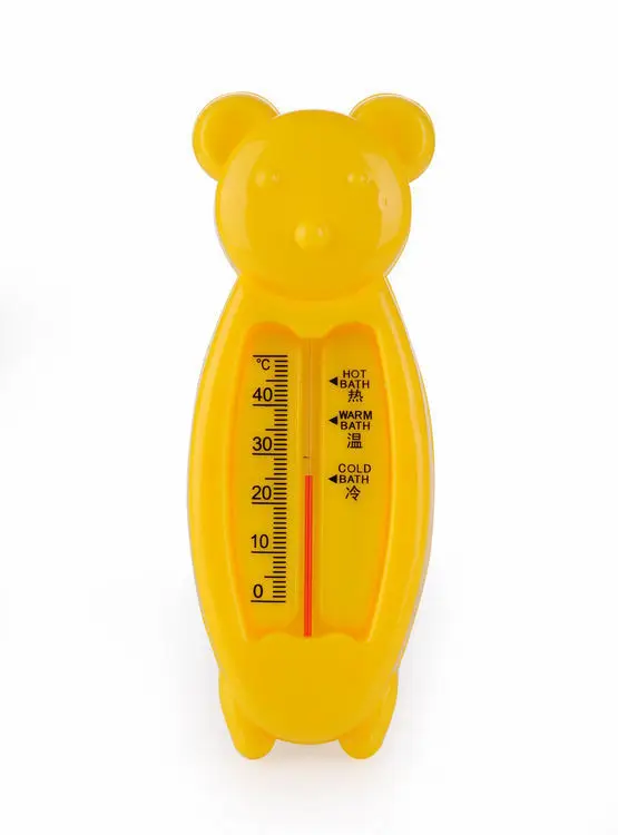Водяные термометры, новинка года, Товары для ванной и душа, для новорожденных, с рисунком медведя, Детские ванны, измерительные температуры, необходимые игрушки для ванной - Цвет: Yellow