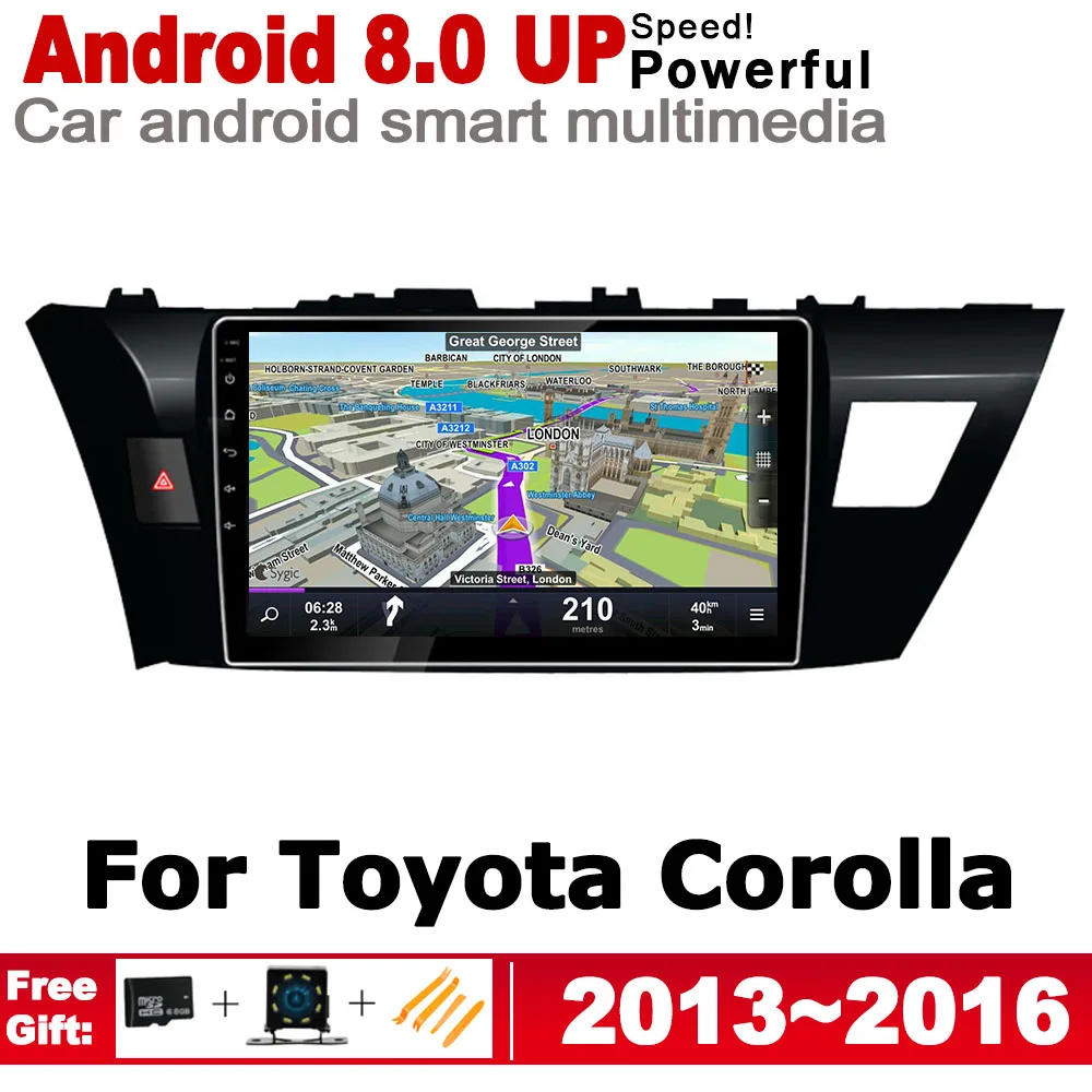 

ZaiXi HD IPS Screen Stereo Android Car DVD GPS Navi Map For Toyota Corolla 2013~2016 2 DIN multimedia player radio WiFi system