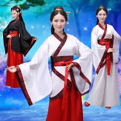 Новый Hanfu Женский Древний китайский костюм династии Тан костюм восточные костюмы народное платье Женский взрослый сценический танец