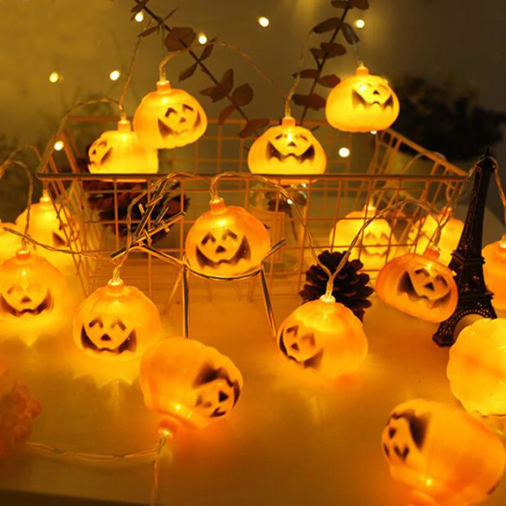 

3M Battery Operated Halloween Pumpkin led string lights Halloween Holiday Christmas Party Garden Decoration Lanterns Light