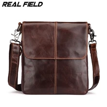 Real Field Famous Brands Coffee Burnished Genuine Leather Briefcase Crossbody Bag Designer Shoulder Bags Messenger Bag 114