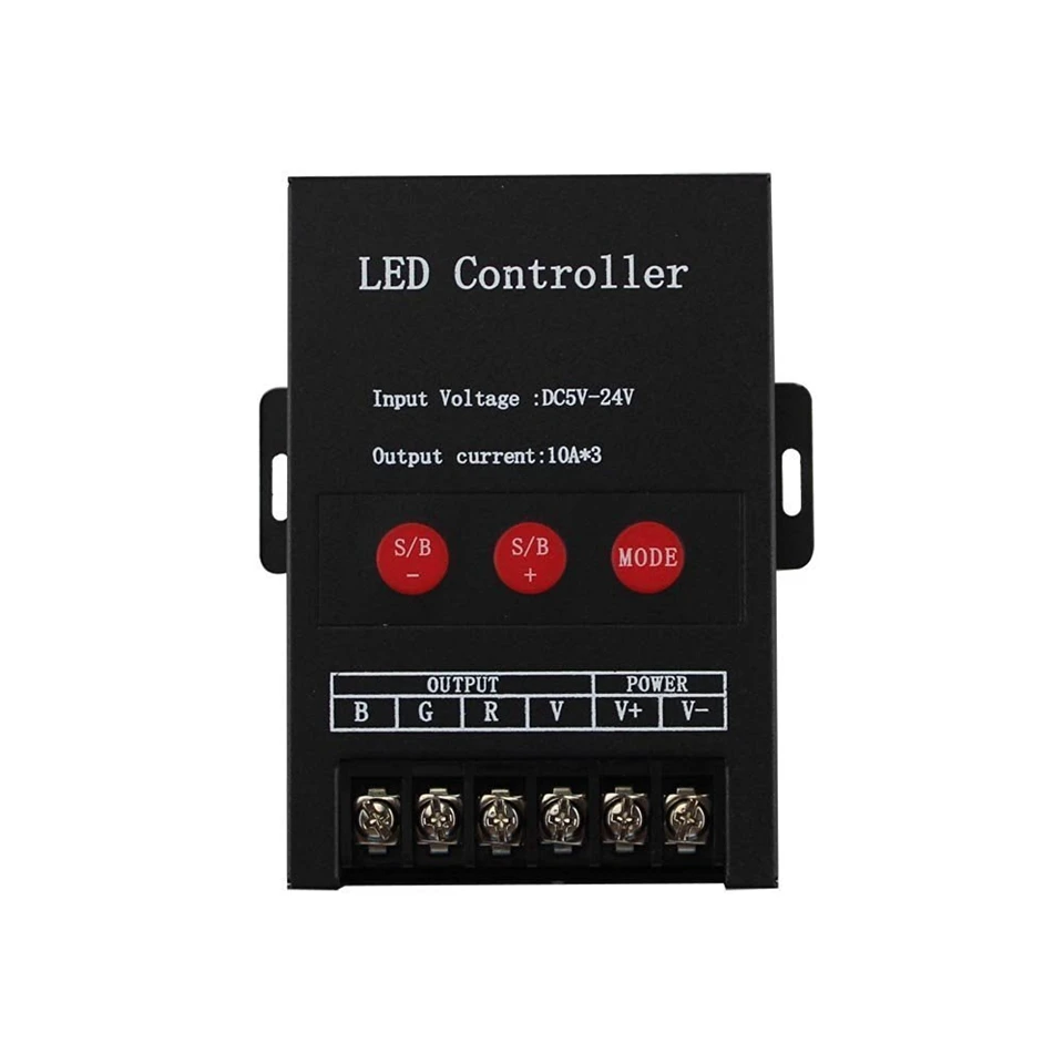 30A DC5V-24V светодиодный контроллер 3 Ключи 3 Channel 5 В 12 В 24 В 30A 360 Вт 720 Вт LED контроллер с RF для RGB Светодиодные полосы для 5050 3528