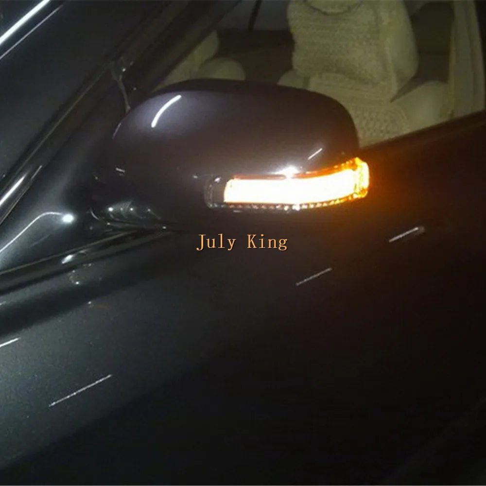 July King LED Rear view Mirror Lights case for Toyota Camry Corolla