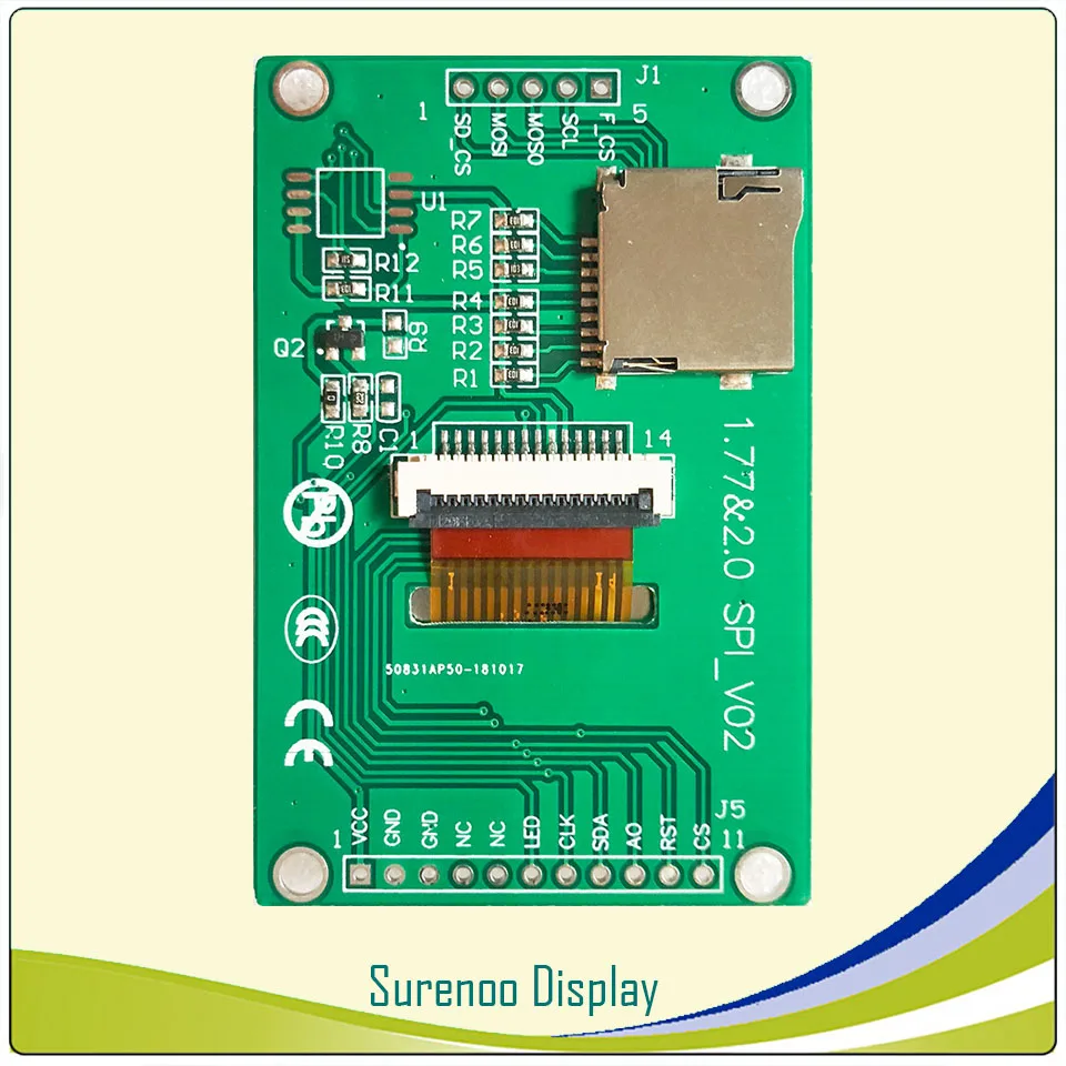 2 0 дюйма 176*220 серийный SPI TFT ЖК дисплей модуль Экран дисплея Драйвер IC ILI9225G без Touch