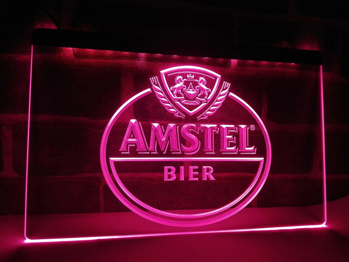 LA024 Amstel пивной бар светодиодный неоновый светильник Знак Домашний Декор