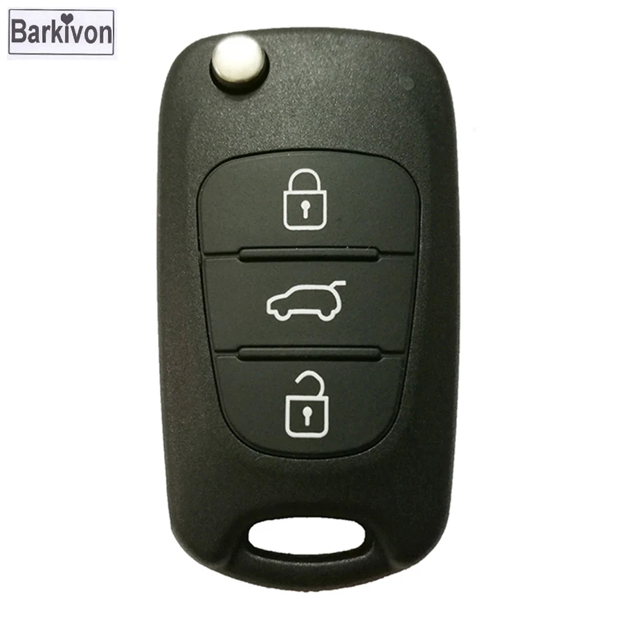 

Barkivon 3 Buttons Replacement Folding Flip Remote Key Shell For Hyundai I30 IX35 Folding Remote Key Case Fob