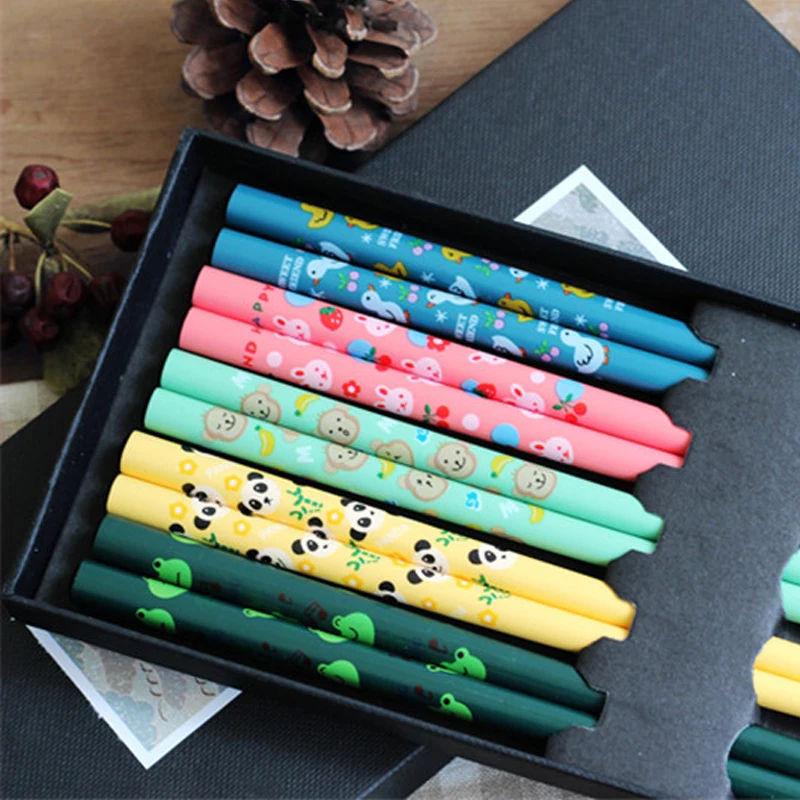 

5 Pairs Japanese Chopstick Korean Style Reusable Chopsticks 5 Color Cartoon Palillos Chinese Set Handmade Gift Pack