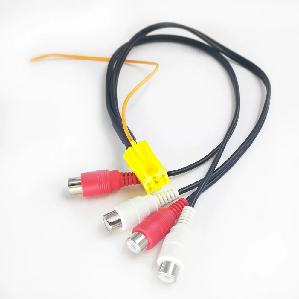 Biurlink 5 шт. MINI ISO 6Pin RCA адаптер аудио линия 4 Chinch кабель 4RCA Разъем для Volkswagen Ford Audi |