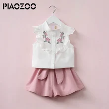 Summer Casual Children Clothes Sets Sleeveless T Shirt Pants 2PCS Baby Kids Girls Clothing Sets for