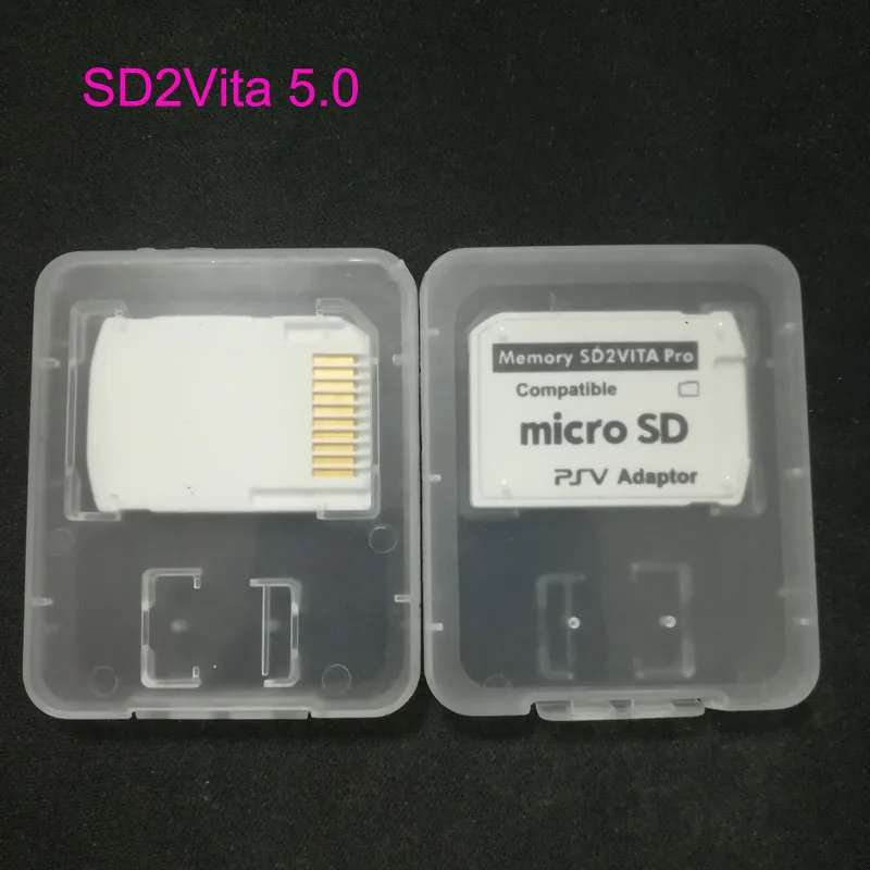 Адаптер 5 0 SD2Vita для карт памяти PS Vita 1000 2000 слот Micro SD PSVita 1 шт. 2 шт.|Запасные части| |