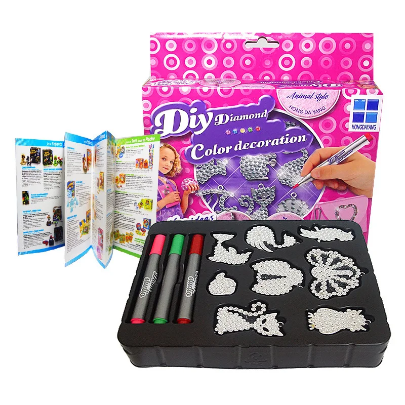 Лучшие идеи и новые способы игры DIY Бриллиантовая цветная украшения набор игрушек учиться рисовать для раскрашивания и рисования игрушка с орнаментом детский подарки для девочек