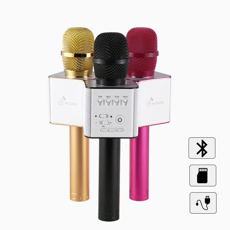 

Karaoke Microphone Wireless Microphone Bluetooth Karaoke Mobile Phoone Portable KTV Singing Recorder Microphone Speaker