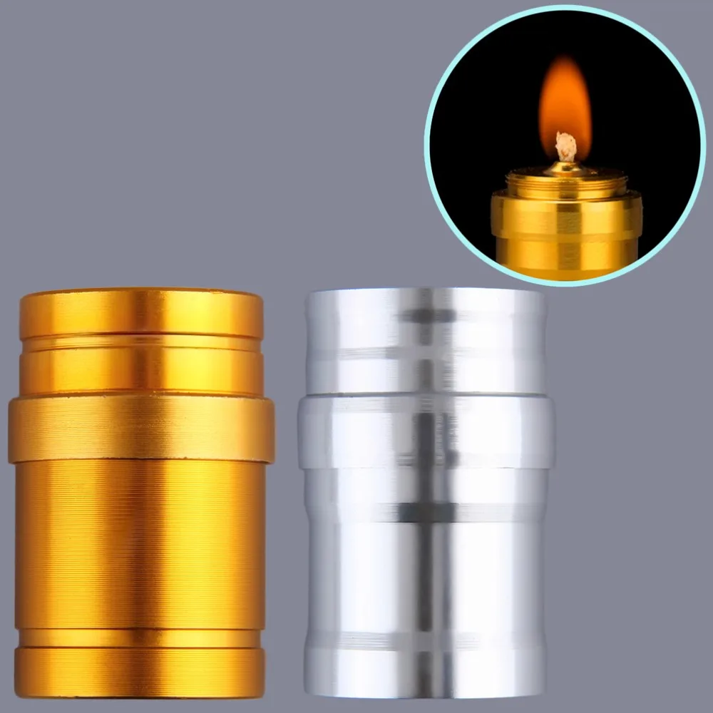 

1Pc 10ml Alcohol Burner Lamp Portable Mini Aluminum Case Lab Equipment Heating For Emergency Holiday Lighting Wedding Decoration