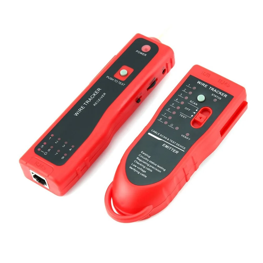 RJ11 RJ45 Cat5 Cat6 سلك الهاتف الراسم المقتفي الحبر شبكة إيثرنت محلية كابل اختبار كاشف خط مكتشف