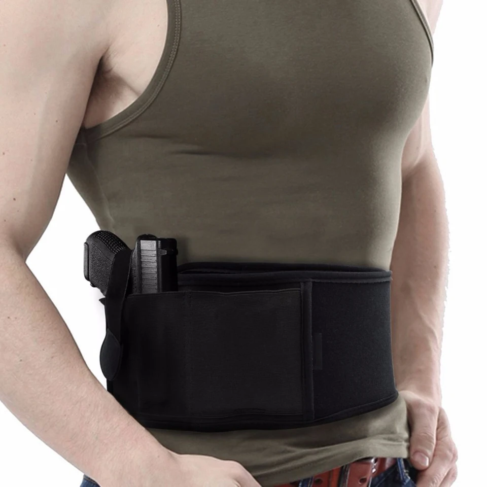 Right/Left Hand Tactical Universal Abdominal Band Holster for Glock 17
