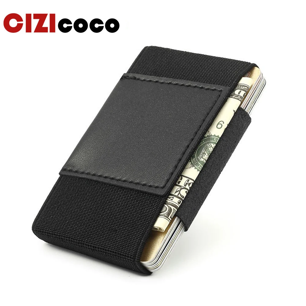 

New Small Magic Minimalist Wallet Slim Card Holder Elastic Credit Card Holder Business ID Card Holder Cash Coin Purse