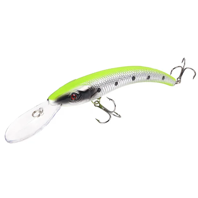New 1 PCS 15.5cm / 16.3g Wobbler Fishing Lure Big Crank Bait Minnow Bass Trolling Artificial Bait Pike Carp Lures Fishing 08