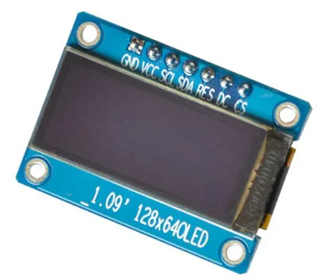 Ips 1,09 дюймов 7P SPI белый PM oled-экран с адаптером платы CH1115 Привод IC совместим с SSD1306 128*64 3,3 V