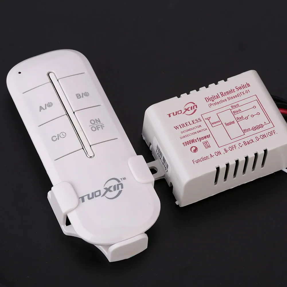 

1 Channel Way ON/OFF Digital Wireless Light 110V Garage Wall New Switch Splitter Box