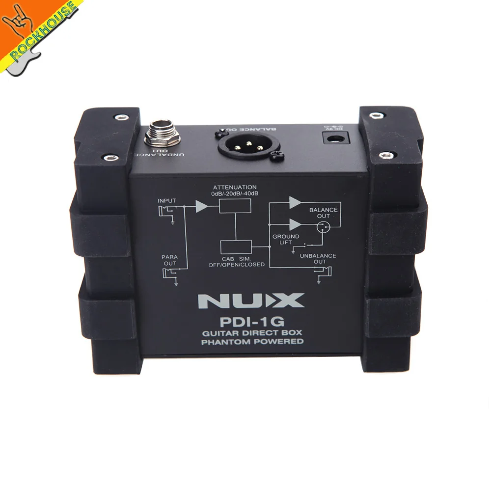 

NUX PDI-1G Guitar Line Selector Guitar Direct Injection Phantom Power Box Audio Mixer Para Out Guitarra DI effects