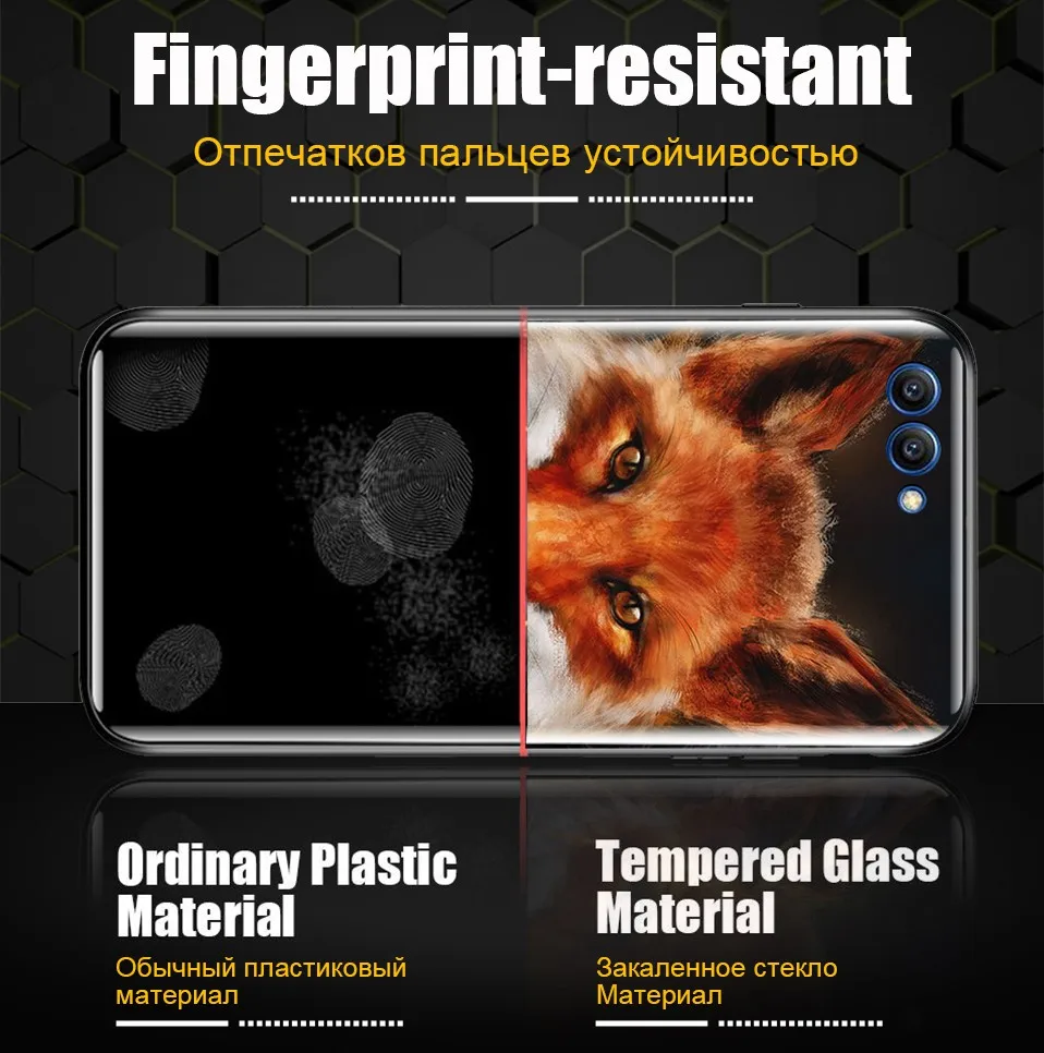 Animal Glass Case For Huawei Honor 10 Coque Silicone Luxury Back Cover Case For Huawei P20 Pro Honor 10 9 Mate 10 Lite P Smart (10)