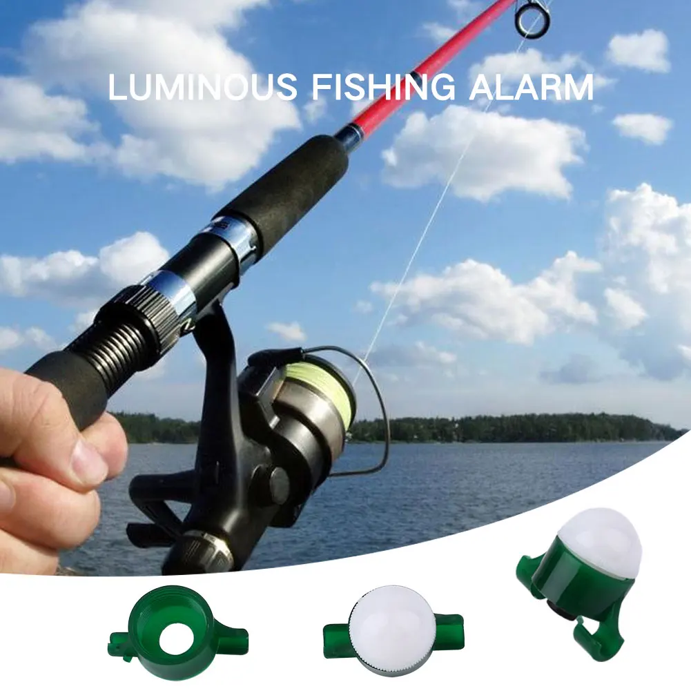 

Mini Portable 2 In 1 Shining Glowing Fishing Rod Bite Alarm Bell Clip Tackle