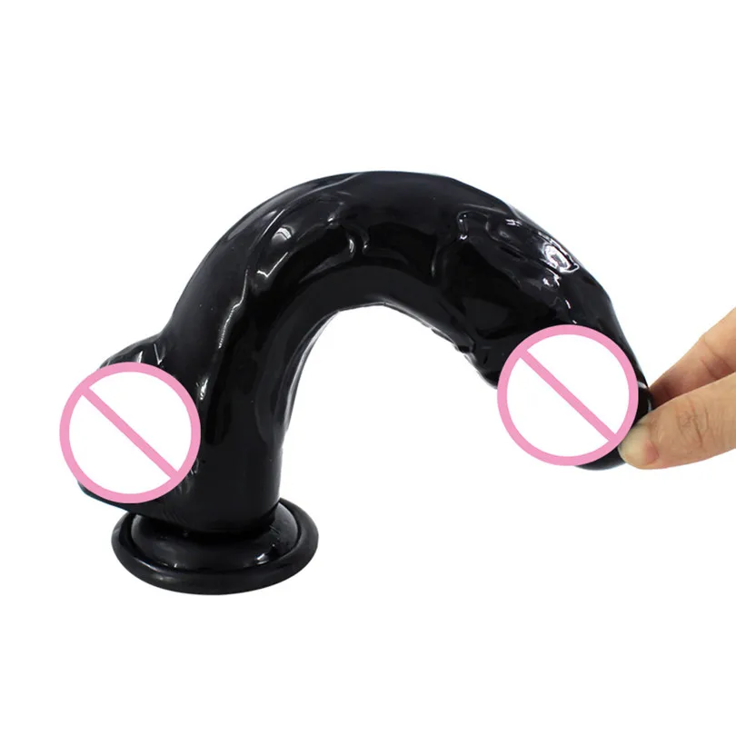 Large Dildos Crystal Female Massager TPE Dildo Suction Cup Masturbator Massager Vagina Adult Sex Toy Gode Realiste Vibrant (3)