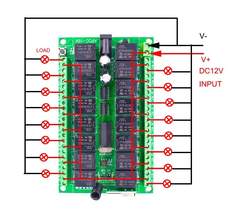 1000 м длинный диапазон DC12V 24 В 16CH радио управление Лер RF беспроводной переключатель системы дистанционного управления, 315/433 МГц,* Передатчик