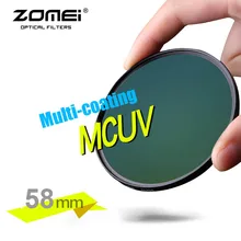 ZOMEI подлинный 58 мм PRO II MCUV многослойный MC УФ фильтр оптический