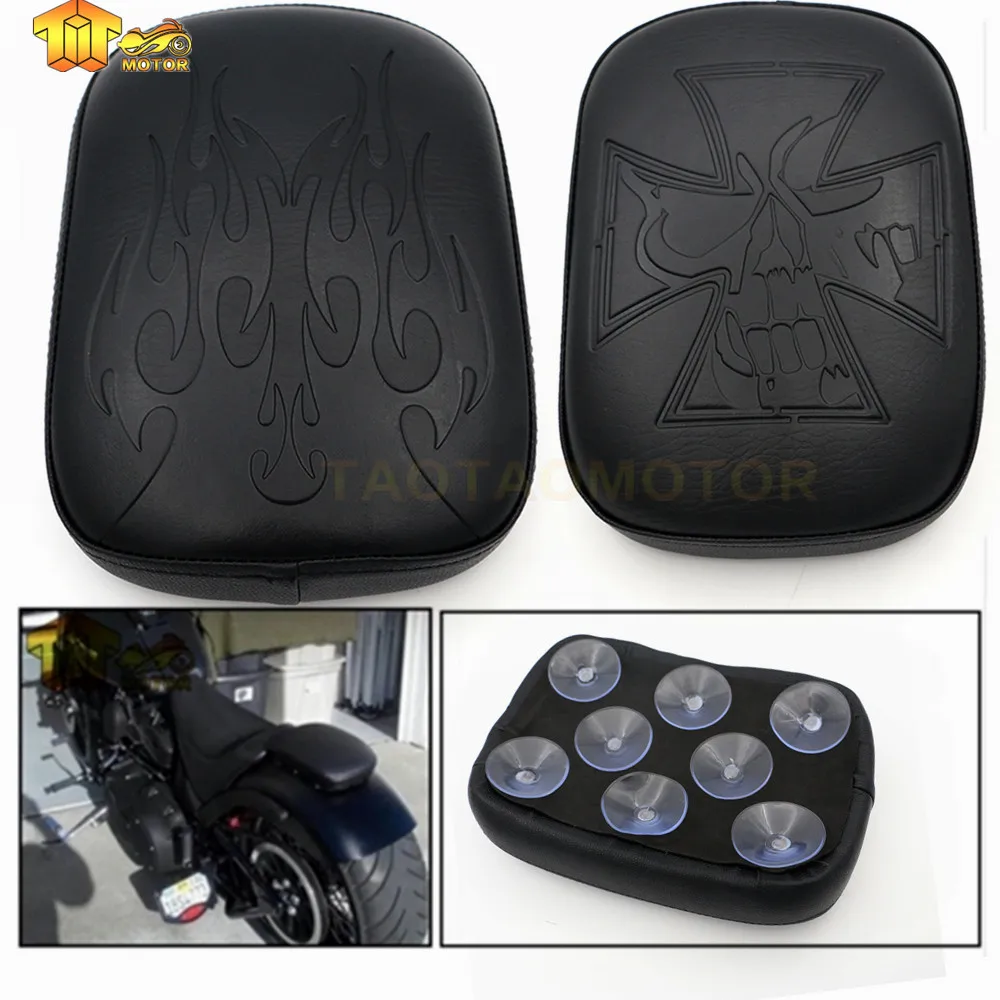 

For Harley Davidsion Accessories Street Glide Dyna Sportster Softail Touring XL 883 1200 Rear Passenger Cushion Pillion Pad Seat