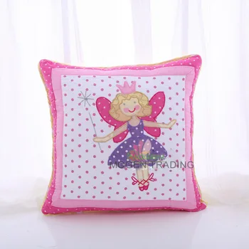 

Creative Children's Girls Cushion 100% Cotton Home Decr Quilted Hold Pillow Car Sofa Cushion Cartoon Appilque