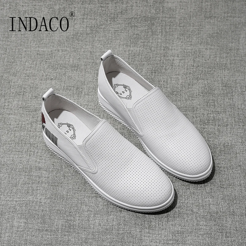 

2019 Sneakers Women Leather White Black Printed Flat Casual Sneakers Women Canvas Shoes 3.5cm